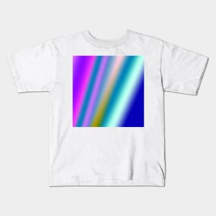 blue green red abstract texture pattern design Kids T-Shirt